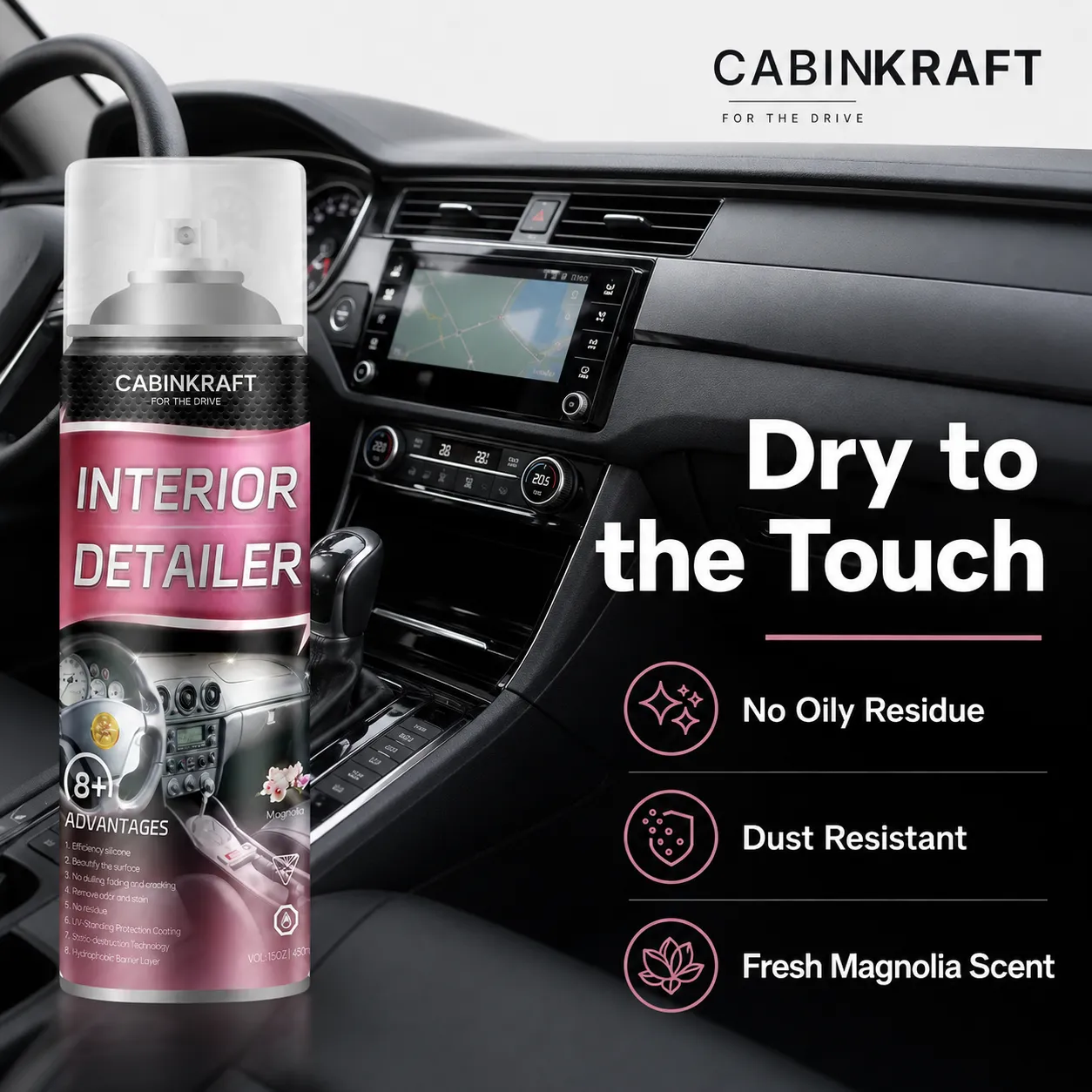 Interior Cleaner and Trim Dressing, 15 fl oz